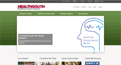 Desktop Screenshot of healthsouthalexandria.com