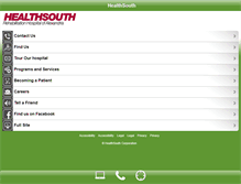 Tablet Screenshot of healthsouthalexandria.com